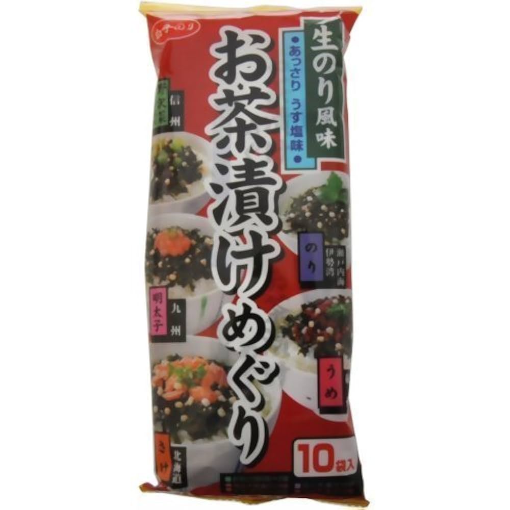 Amazon.co.jp: 白子のり お茶漬けめぐり 10袋入 : 食品・飲料・お酒